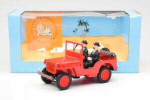 Jeep Willys Tintin 2 Φιγούρες UT Models 1:18 180150000 Μέταλλο - εικόνα 6 από 6