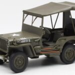 Jeep Willys Με Καμβά Οροφής UT Models 1:18