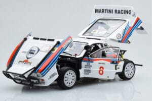 Lancia 037 Martini #8 A. Bettega / M. Perissinot Safari Rally 1985 Kyosho 1:18 08306J Μέταλλο - εικόνα 2 από 8