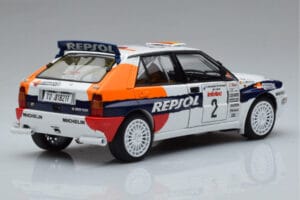 Lancia Delta HF Integrale Evoluzione #2 C. Sainz / L. Moya Tour de Corse 1993 Kyosho 1:18 08348J Μέταλλο - εικόνα 3 από 9