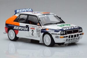 Lancia Delta HF Integrale Evoluzione #2 C. Sainz / L. Moya Tour de Corse 1993 Kyosho 1:18 08348J Μέταλλο - εικόνα 5 από 9
