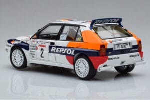 Lancia Delta HF Integrale Evoluzione #2 C. Sainz / L. Moya Tour de Corse 1993 Kyosho 1:18 08348J Μέταλλο - εικόνα 6 από 9