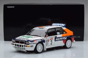 Lancia Delta HF Integrale Evoluzione #2 C. Sainz / L. Moya Tour de Corse 1993 Kyosho 1:18 08348J Μέταλλο - εικόνα 9 από 9