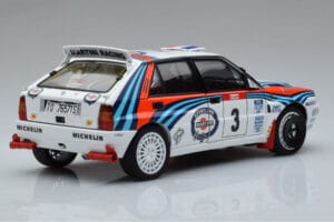 Lancia Delta HF Integrale Evoluzione #3 D. Auriol / B. Occelli Tour de Corse 1992 Kyosho 1:18 08348H Μέταλλο - εικόνα 3 από 9