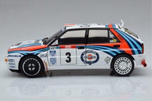Lancia Delta HF Integrale Evoluzione #3 D. Auriol / B. Occelli Tour de Corse 1992 Kyosho 1:18 08348H Μέταλλο - εικόνα 4 από 9