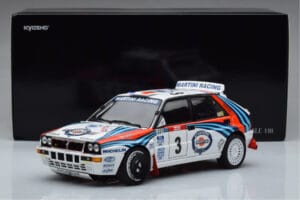 Lancia Delta HF Integrale Evoluzione #3 D. Auriol / B. Occelli Tour de Corse 1992 Kyosho 1:18 08348H Μέταλλο - εικόνα 9 από 9