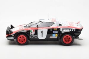 Lancia Stratos HF #1 Lancia Pirelli W. Rohrl / C. Geistdorfer Winners Dynabit Saarland Rallye 1978 Minichamps 1:18 155781701  - εικόνα 3 από 6