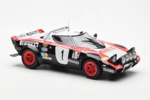 Lancia Stratos HF #1 Lancia Pirelli W. Rohrl / C. Geistdorfer Winners Dynabit Saarland Rallye 1978 Minichamps 1:18 155781701  - εικόνα 4 από 6