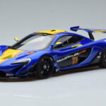 McLaren P1 GTR Μπλε Με Κίτρινες Ρίγες AUTOart 1:18
