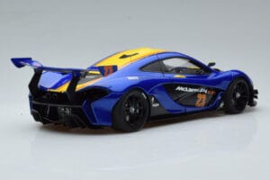 McLaren P1 GTR Μπλε Με Κίτρινες Ρίγες AUTOart 1:18 81542 Σύνθετο - εικόνα 3 από 7