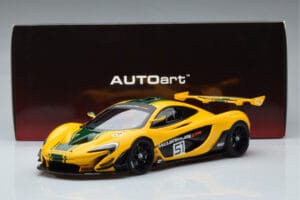 McLaren P1 GTR Κίτρινο Με Πράσινες Ρίγες AUTOart 1:18 81544 Σύνθετο - εικόνα 7 από 7