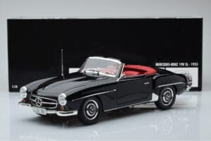 Mercedes 190 SL W121 Καμπριολέ Μαύρο Minichamps 1:18 100037030 Μέταλλο - εικόνα 8 από 8