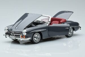 Mercedes 190 SL W121 Roadster Γκρι Norev 1:18 183402 Μέταλλο - εικόνα 2 από 8