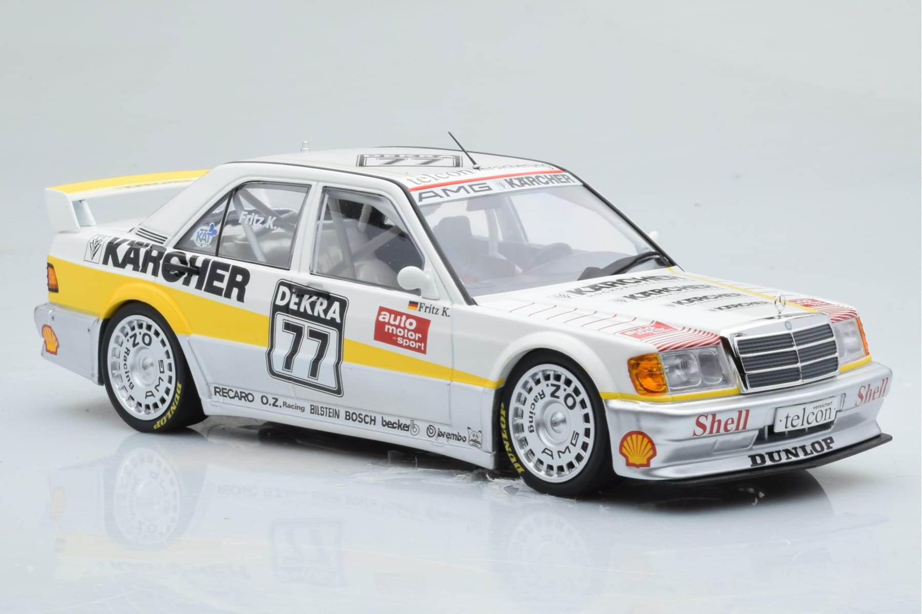 Mercedes 190E 2.5-16 W201 EVO 1 Karcher #77 F. Kreutzpointer Team AMG-Mercedes DTM 1990 Minichamps 1:18 155903677 Μέταλλο - εικόνα 4 από 6