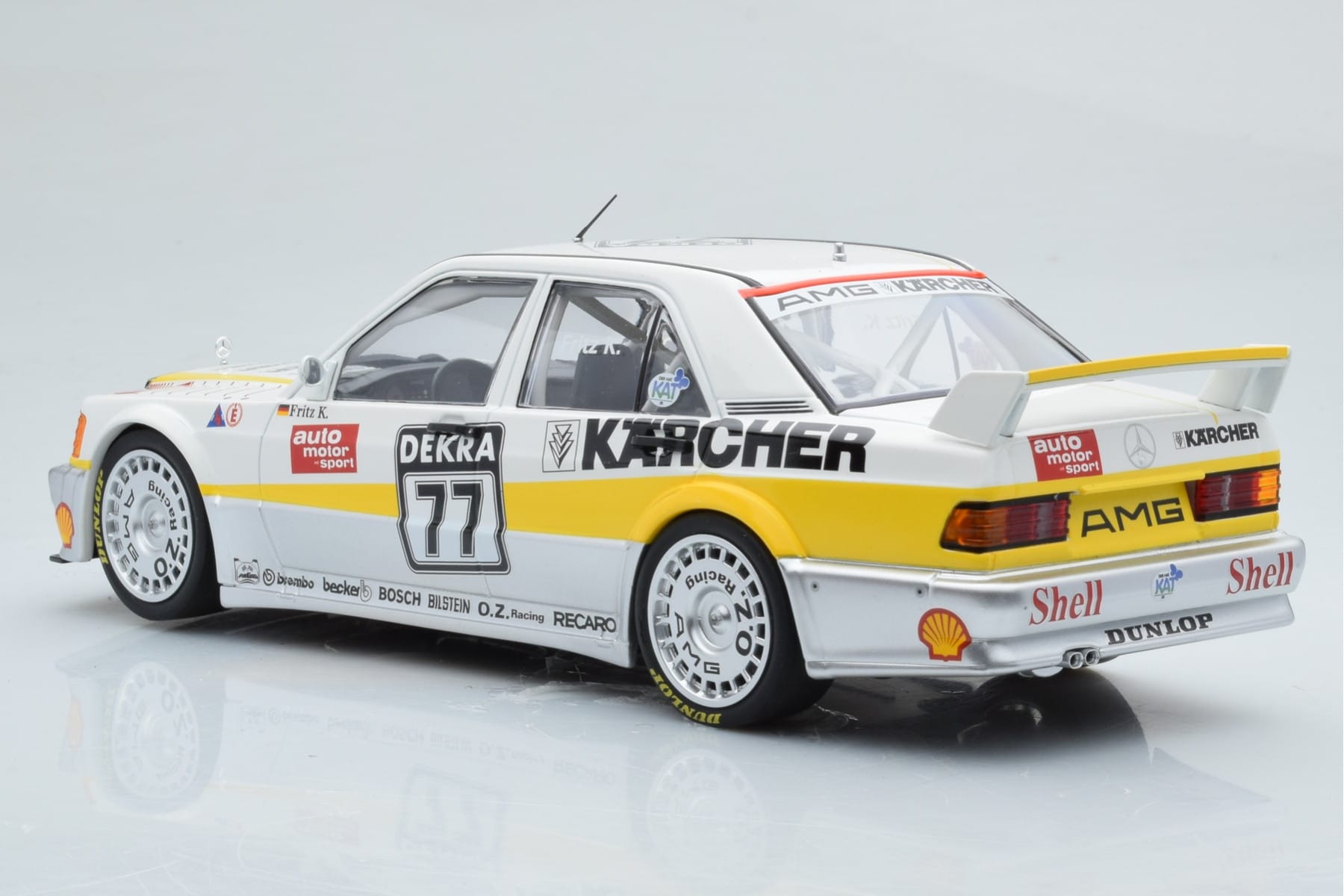 Mercedes 190E 2.5-16 W201 EVO 1 Karcher #77 F. Kreutzpointer Team AMG-Mercedes DTM 1990 Minichamps 1:18 155903677 Μέταλλο - εικόνα 5 από 6