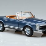Mercedes 230 SL W113 Pagoda Μπλε Περιορισμένη Έκδοση Norev 1:18 183767 Μέταλλο - image 6 of 8