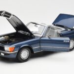 Mercedes 300 SL R107 Ναυτικό Μπλε Norev 1:18 183466 - image 2 of 8