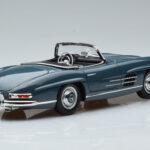 Mercedes 300 SL W198 Roadster Μπλε Norev 1:18 - image 3 of 9
