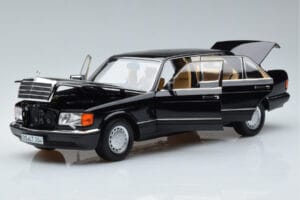 Mercedes 560 SEL W126 Μαύρο Norev 1:18 183793 Μέταλλο - εικόνα 2 από 7