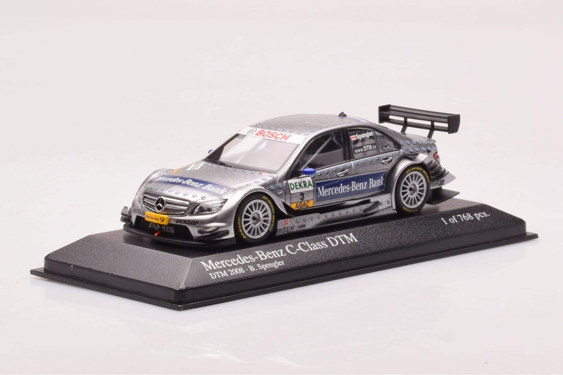Mercedes C-Class W204 DTM Team AMG Mercedes #3 B. Spengler DTM 2008 Minichamps 1:43 400083803 Μέταλλο - εικόνα 2 από 4