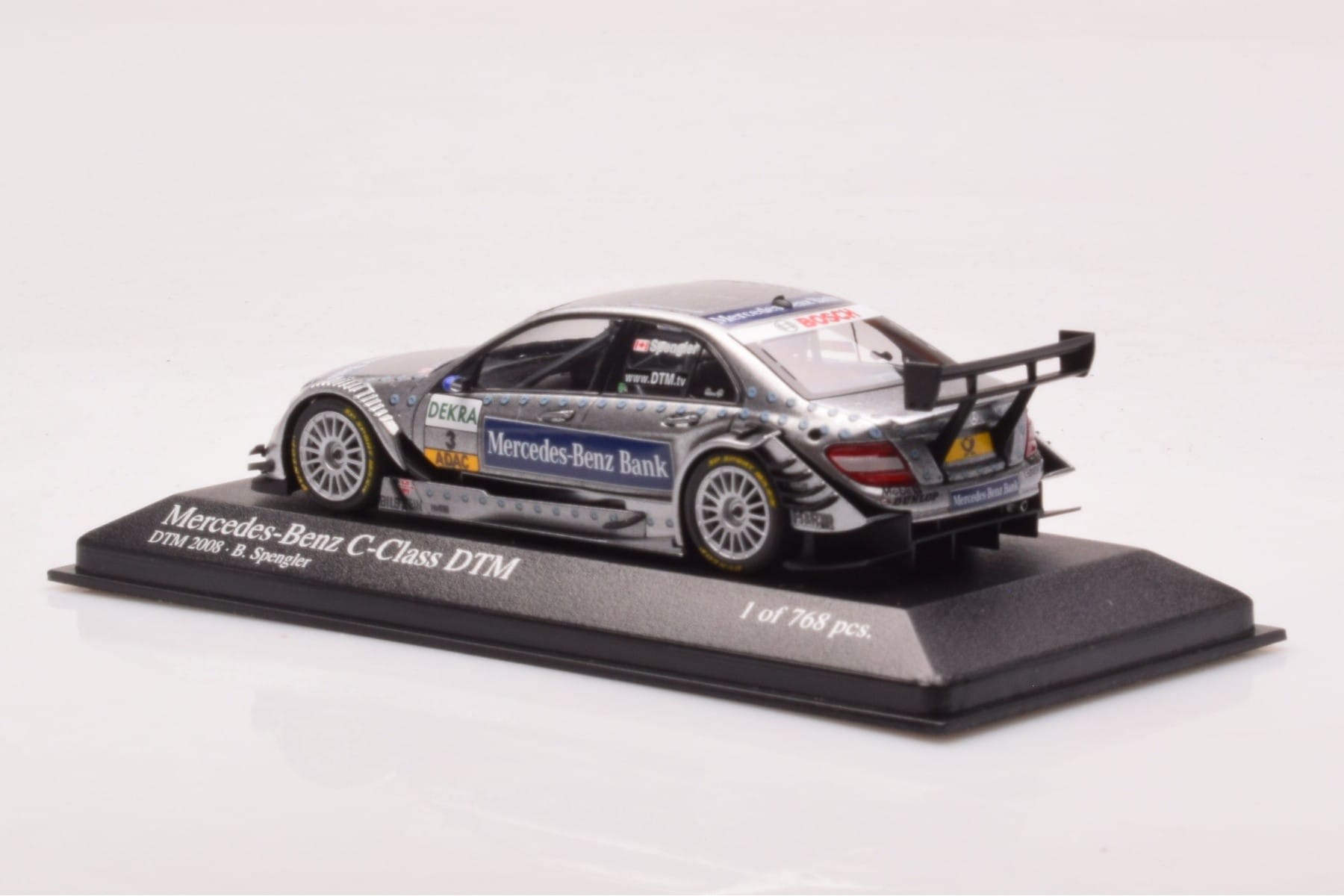 Mercedes C-Class W204 DTM Team AMG Mercedes #3 B. Spengler DTM 2008 Minichamps 1:43 400083803 Μέταλλο - εικόνα 3 από 4