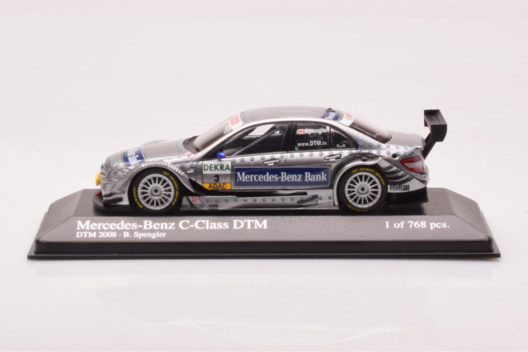 Mercedes C-Class W204 DTM Team AMG Mercedes #3 B. Spengler DTM 2008 Minichamps 1:43 400083803 Μέταλλο