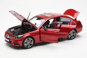 Mercedes C-Class W205 Κόκκινο Μεταλλικό Asia Exclusive Norev 1:18 183835 Μέταλλο - εικόνα 2 από 8
