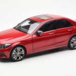 Mercedes C-Class W205 Κόκκινο Μεταλλικό Asia Exclusive Norev 1:18