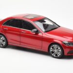 Mercedes C-Class W205 Κόκκινο Μεταλλικό Asia Exclusive Norev 1:18 - image 6 of 8