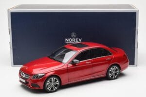 Mercedes C-Class W205 Κόκκινο Μεταλλικό Asia Exclusive Norev 1:18 183835 Μέταλλο - εικόνα 8 από 8