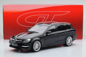 Mercedes C63 AMG S204 T-Model Μαύρο GT Spirit 1:18 GT760 Ρητίνη - εικόνα 6 από 6