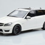 Mercedes C63 AMG S204 T-Model Λευκό GT Spirit 1:18