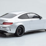 Mercedes C63S AMG C205 Coupe Ασημί GT Spirit 1:18 - image 2 of 6