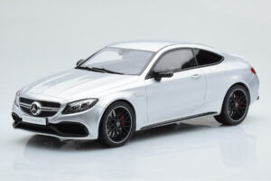 Mercedes C63S AMG C205 Coupe Ασημί GT Spirit 1:18
