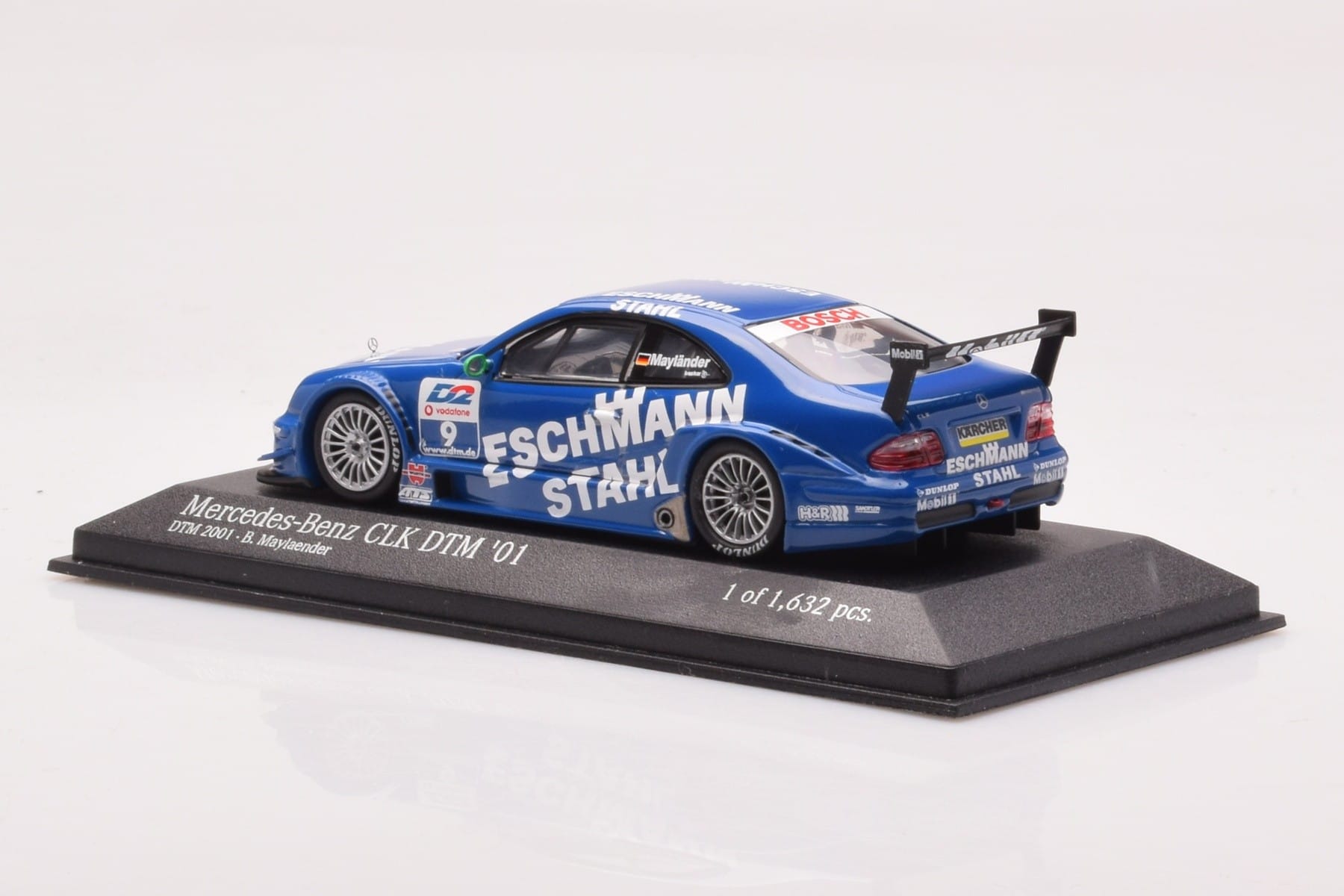 Mercedes CLK DTM Team Manthey #9 B. Maylander DTM 2001 Minichamps 1:43 400013109 Μέταλλο - εικόνα 3 από 4