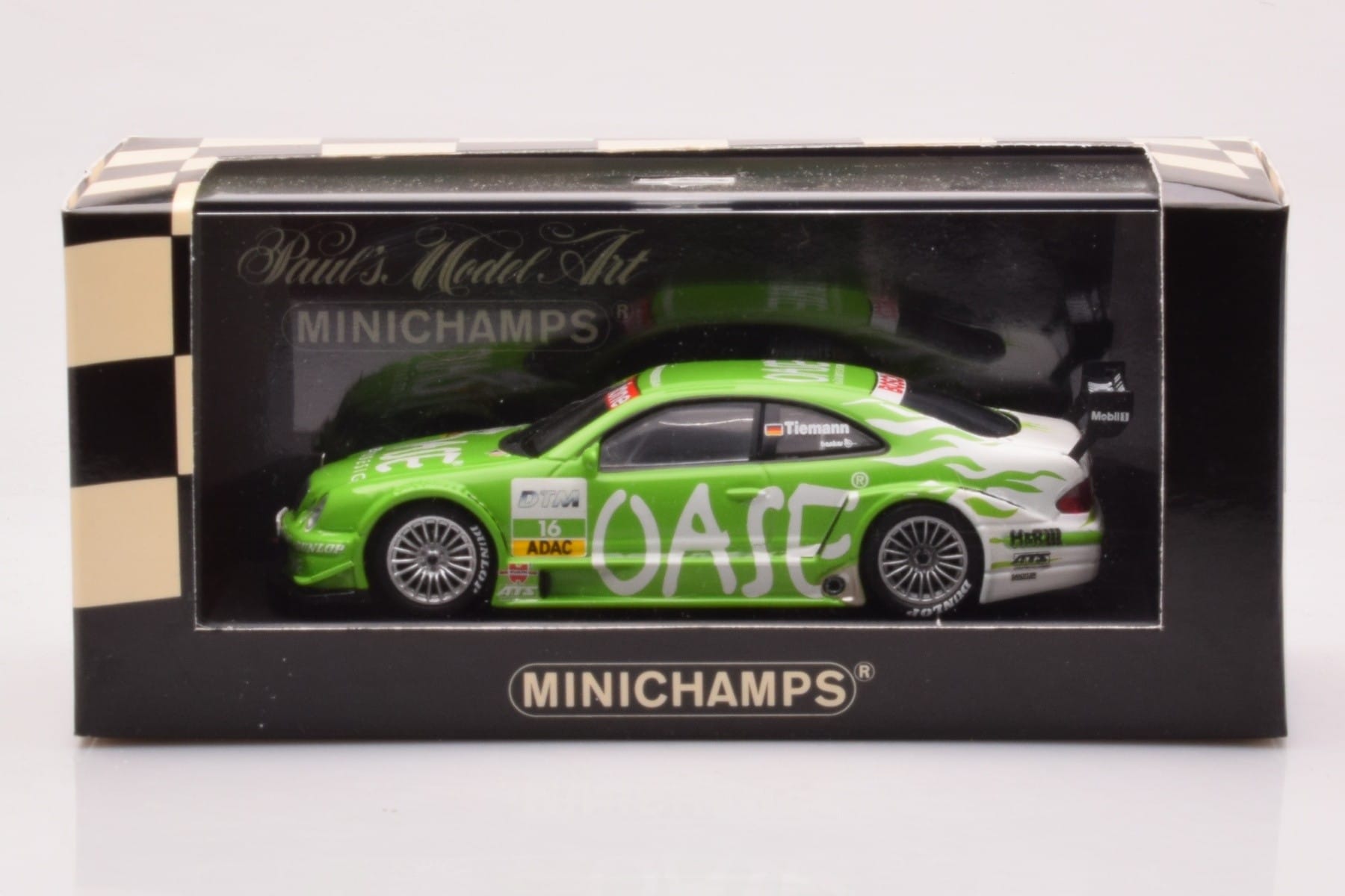 Mercedes CLK DTM Team OASE AMG #16 M. Tiemann DTM 2001 Minichamps 1:43 400023116 Μέταλλο - εικόνα 4 από 4