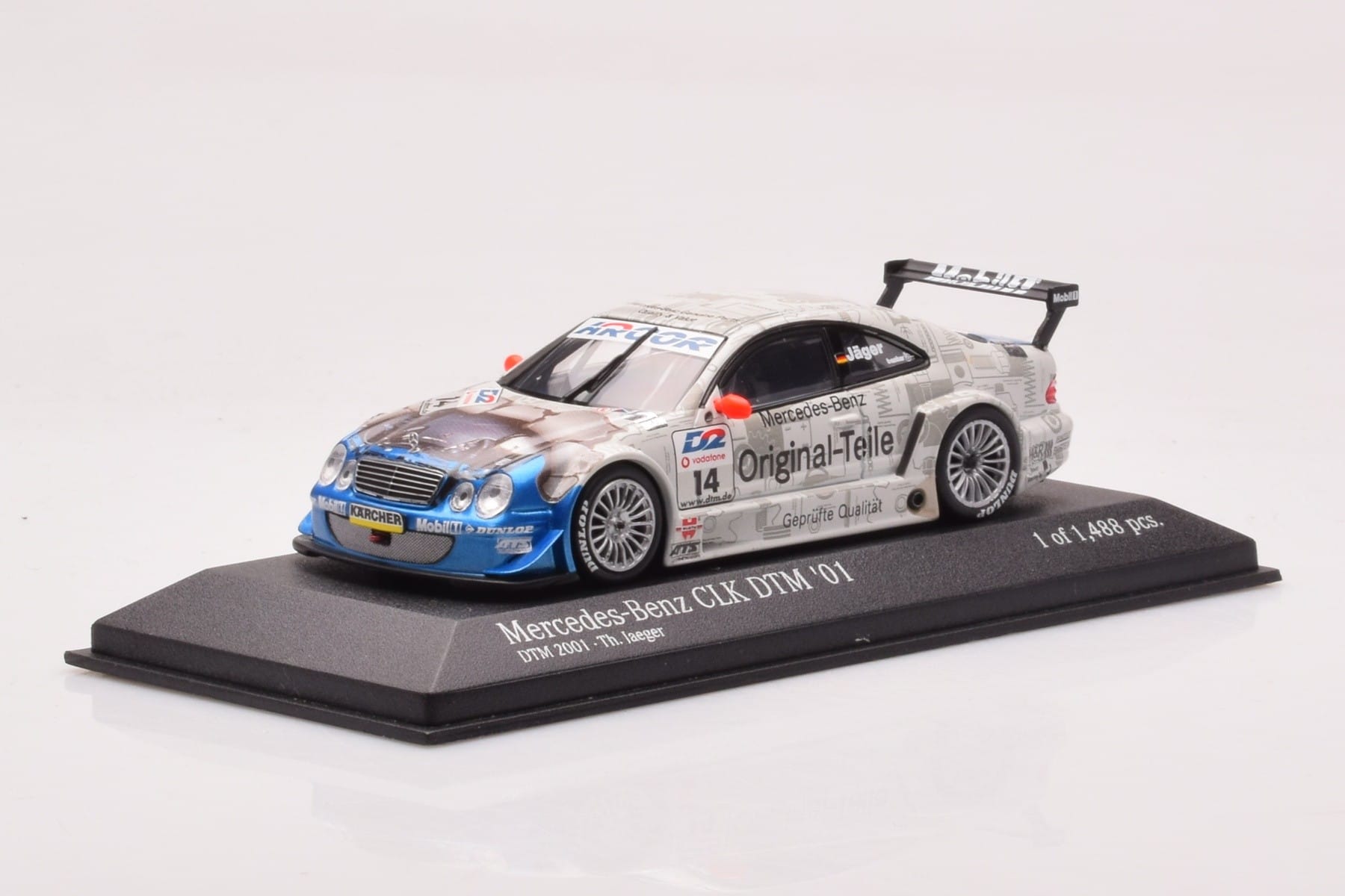 Mercedes CLK DTM Team Persson #14 Jaeger DTM 2001 Minichamps 1:43 400013714 Μέταλλο - εικόνα 2 από 4
