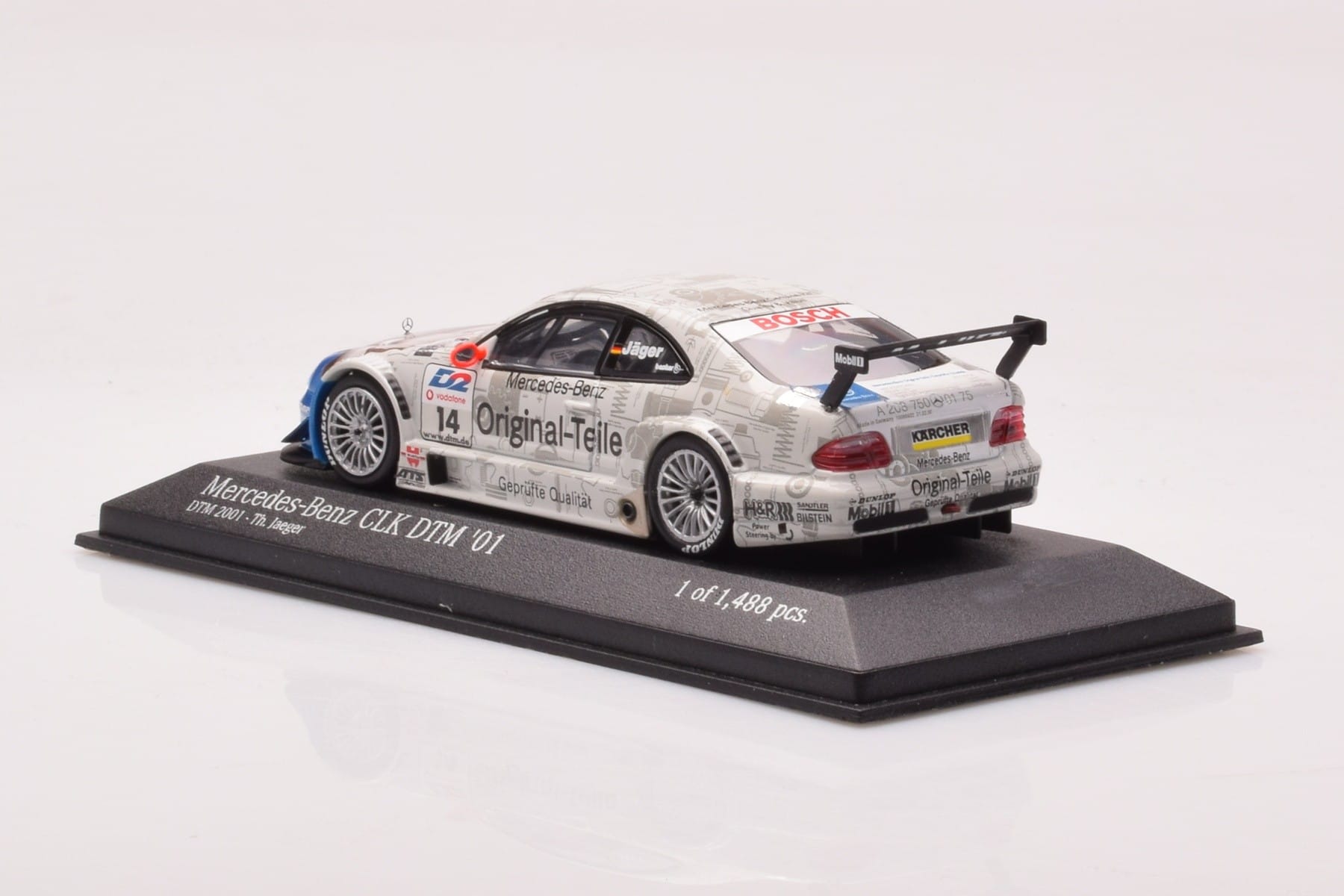 Mercedes CLK DTM Team Persson #14 Jaeger DTM 2001 Minichamps 1:43 400013714 Μέταλλο - εικόνα 3 από 4