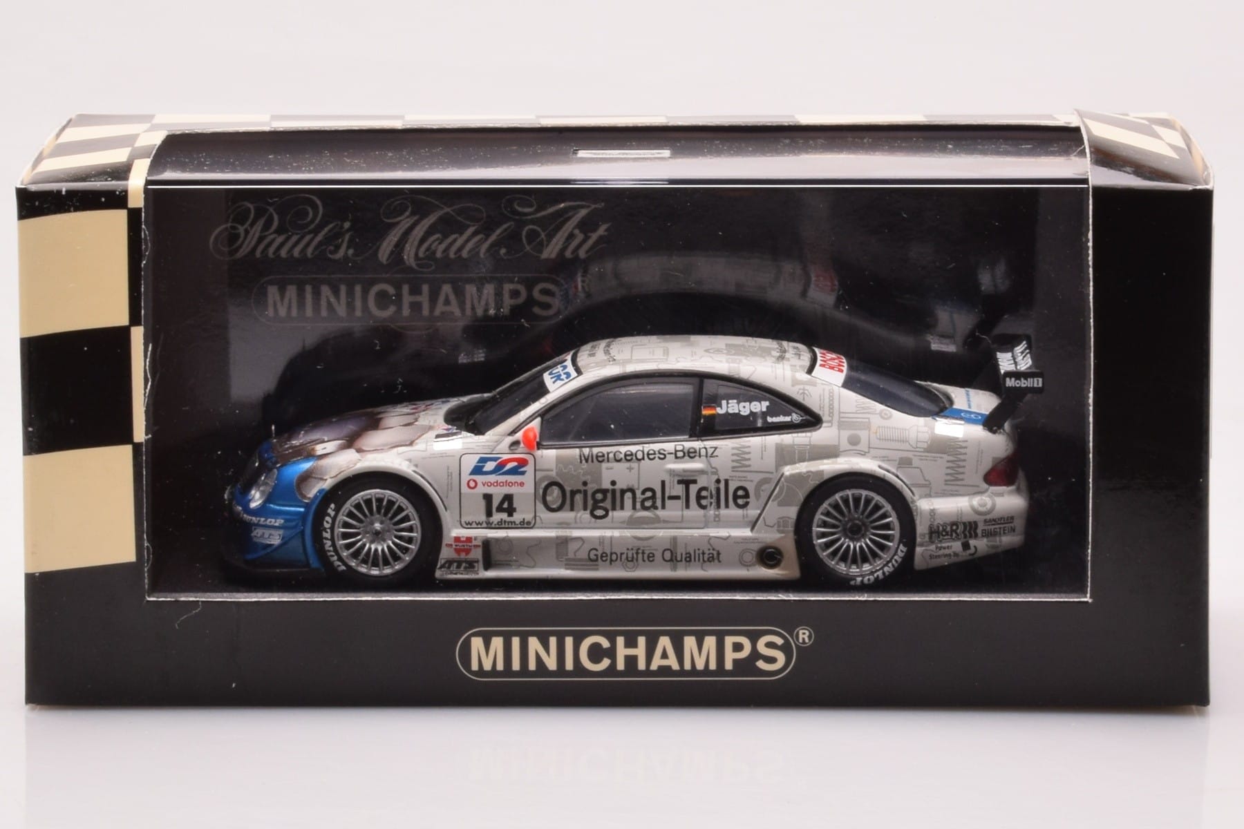 Mercedes CLK DTM Team Persson #14 Jaeger DTM 2001 Minichamps 1:43 400013714 Μέταλλο - εικόνα 4 από 4