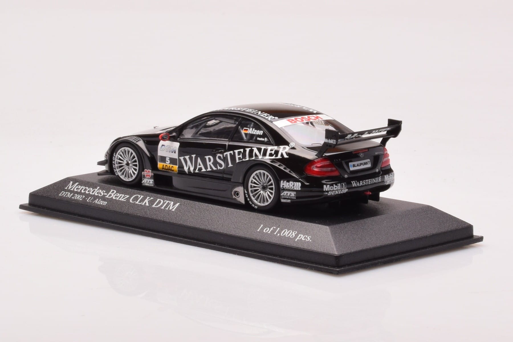 Mercedes CLK DTM Team Warsteiner AMG #5 U. Alzen DTM 2002 Minichamps 1:43 400023025 Μέταλλο - εικόνα 3 από 4