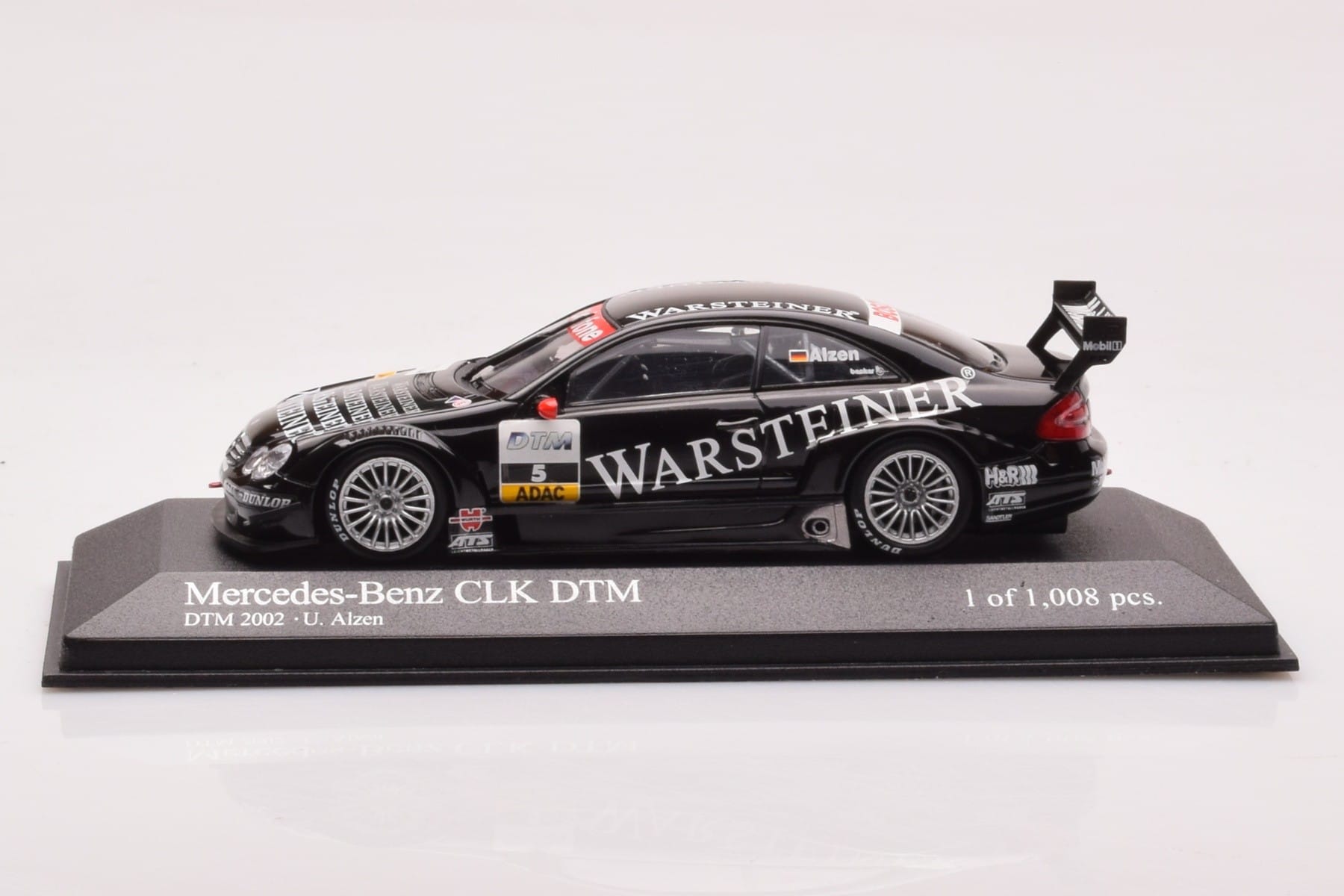 Mercedes CLK DTM Team Warsteiner AMG #5 U. Alzen DTM 2002 Minichamps 1:43 400023025 Μέταλλο