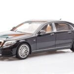 Mercedes Maybach S-Class W222 Brabus 900 Obsidian Μαύρο Almost Real 1:18