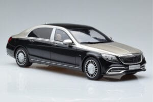 Mercedes Maybach S600 W222 Μαύρο Ασημί GT Spirit 1:18 GT237 Ρητίνη - εικόνα 4 από 6