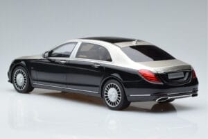 Mercedes Maybach S600 W222 Μαύρο Ασημί GT Spirit 1:18 GT237 Ρητίνη - εικόνα 5 από 6