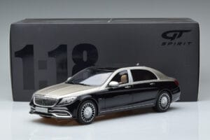 Mercedes Maybach S600 W222 Μαύρο Ασημί GT Spirit 1:18 GT237 Ρητίνη - εικόνα 6 από 6