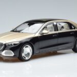 Mercedes Maybach S680 X223 Χρυσό Μαύρο Metallic Norev 1:18 183917 Μέταλλο