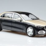 Mercedes Maybach S680 X223 Χρυσό Μαύρο Metallic Norev 1:18 183917 Μέταλλο - image 5 of 7