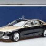 Mercedes Maybach S680 X223 Χρυσό Μαύρο Metallic Norev 1:18 183917 Μέταλλο - image 7 of 7