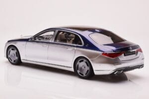 Mercedes Maybach S680 W223 Nautical Μπλε Cirrus Ασημί Almost Real 1:18 820125 Μέταλλο - εικόνα 7 από 8