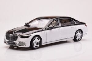 Mercedes Maybach S680 W223 Obsidian Μαύρο Diamond Λευκό Almost Real 1:18 820121
